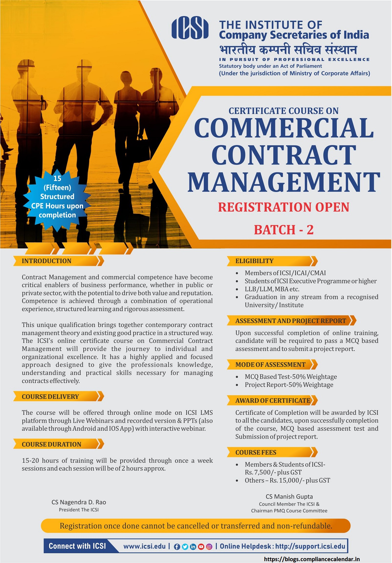 Certificate Course On Commercial Contracts Management   8116b89432bcf5de6de0b967ff644c32 